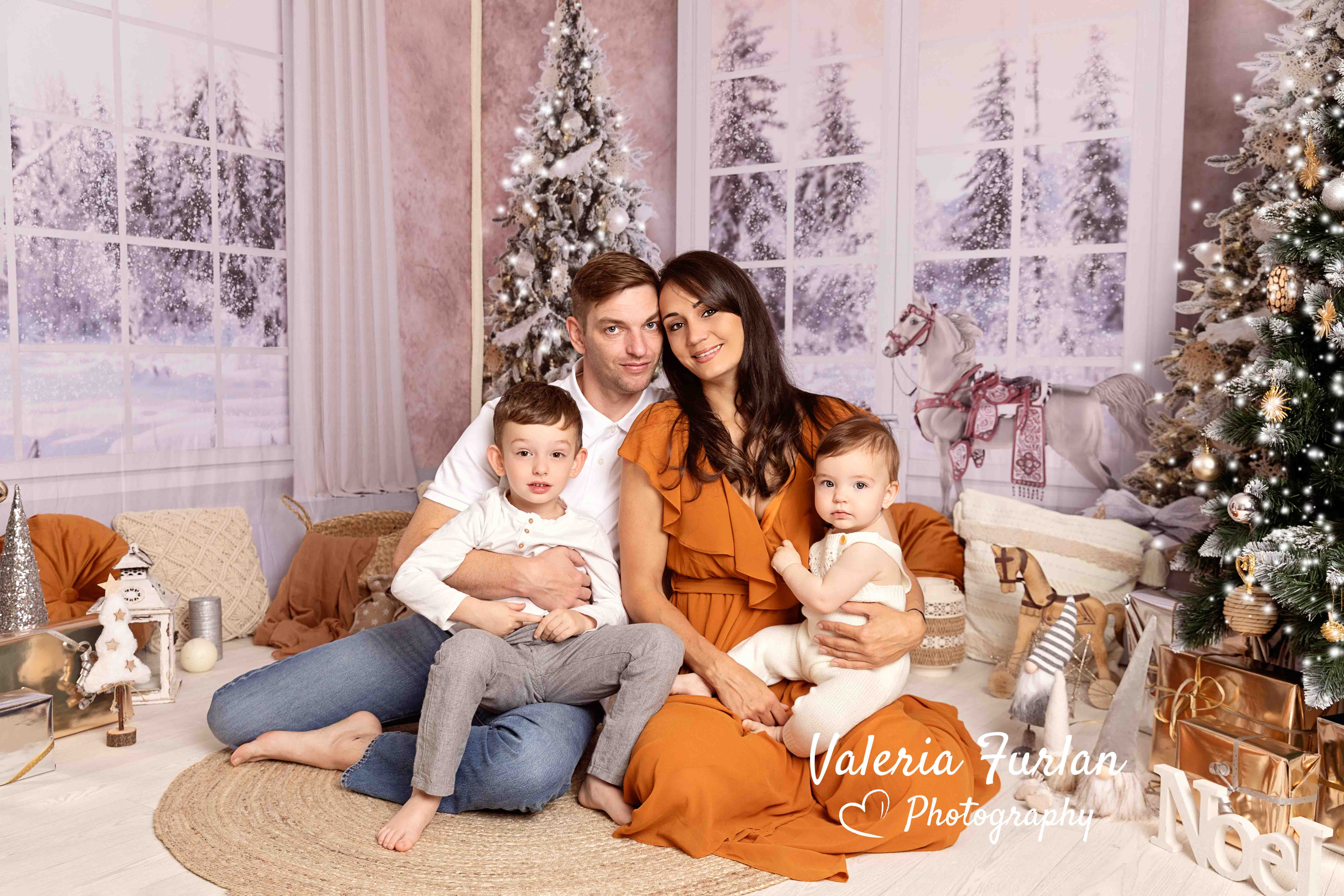 Séance photo de Noël en famille à Strasbourg